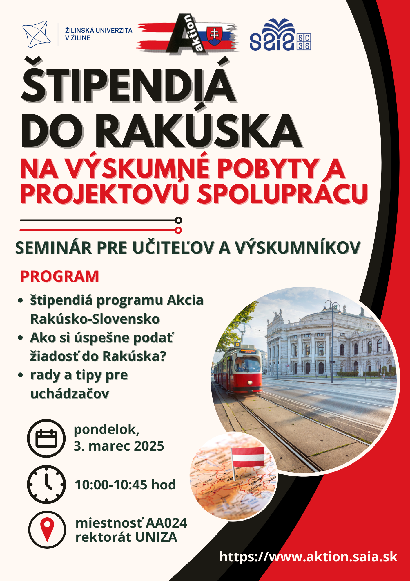 21022025 pozvanka na informacny seminar o stipendiach do rakuska pozvanka pre vyskumnikov