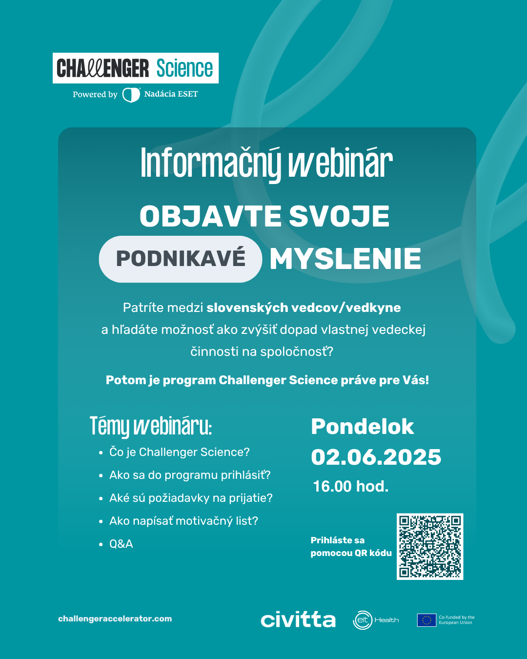 26052025 Challenger Science webinar pozvanka