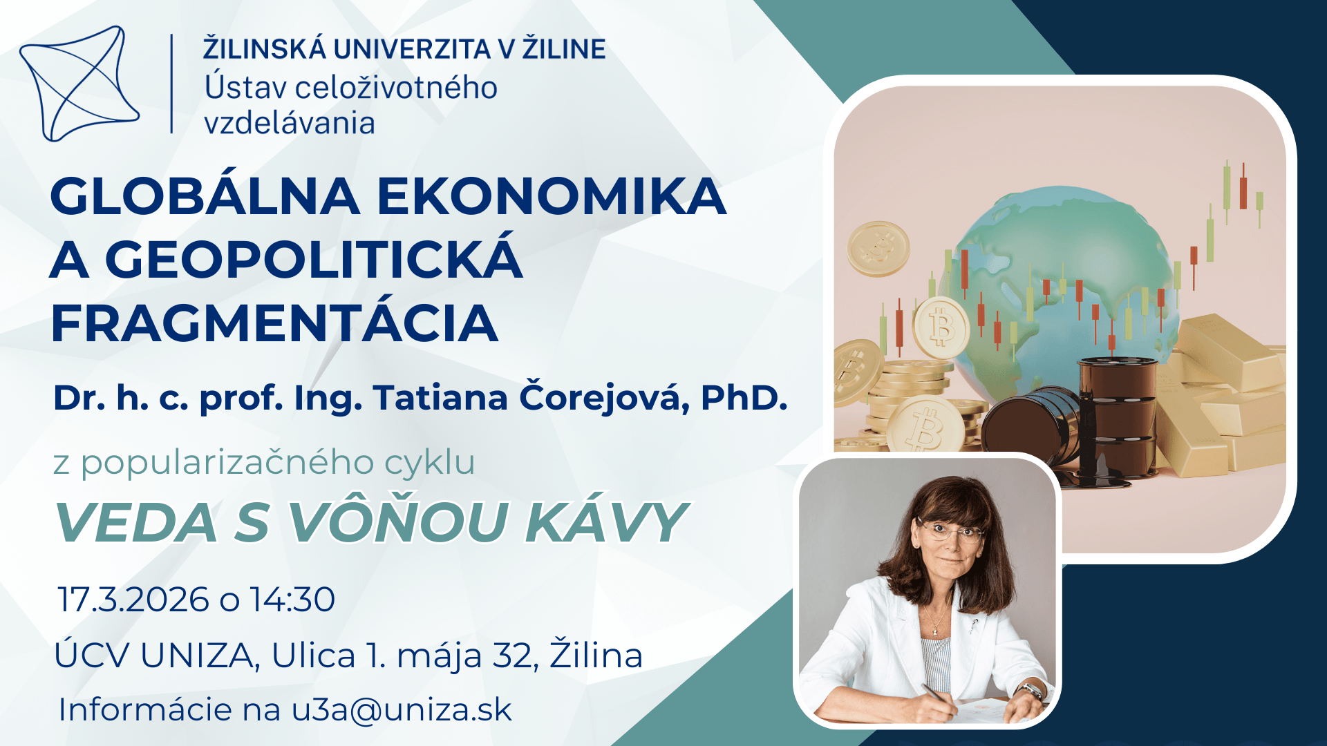 10092025 u3v uniza pozvanka na slavnostne otvorenie cyklu prednasok veda s vonou kavy