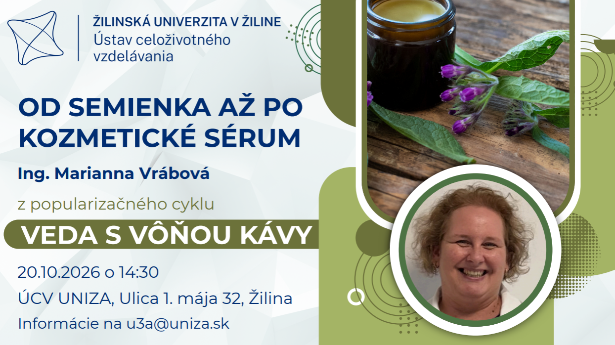 15102026 u3v uniza pozvanka na prednasku cyklu veda s vonou kavy