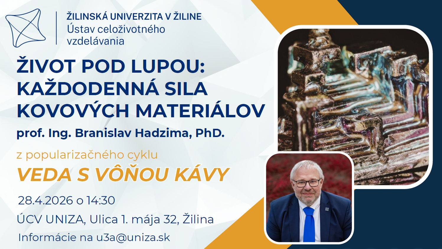 10092025 u3v uniza pozvanka na slavnostne otvorenie cyklu prednasok veda s vonou kavy